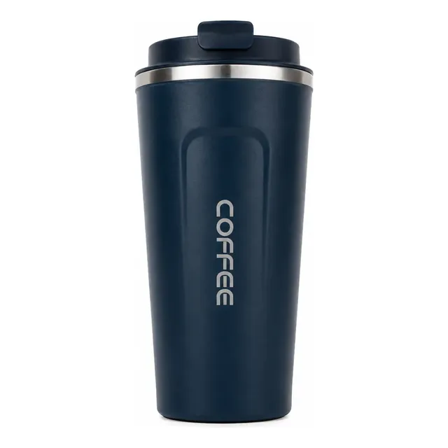 Copo Térmico Inox Café Chá Anti-vazamento Vacuum 510ml Azul Coffee