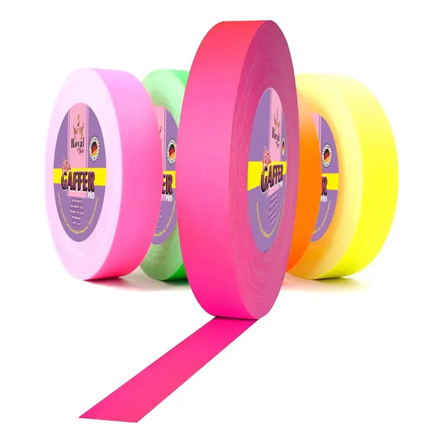 Fita Gaffer Tape Opção Cores 12mm X 5mts Fluorescente Neon