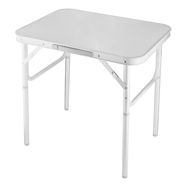 Mesa Dobrável Portátil Palisad Alumínio Branco 90x60x70cm