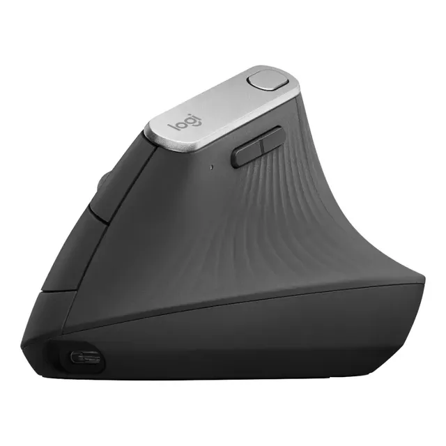 Mouse Sem Fio Logitech MX Vertical Ergonômico Cinza